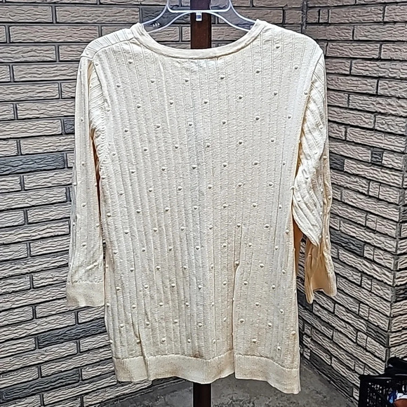 CJ Banks Cardigan Sz 1X Soft Yellow - Picture 6 of 10